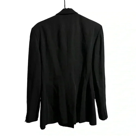 Ralph Lauren Black 100% Wool Blazer Size 10 - Picture 2 of 4
